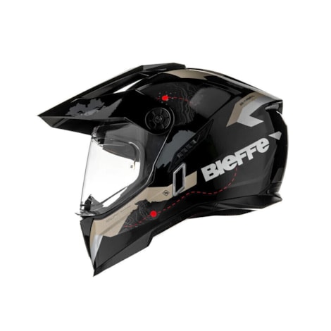Capacete Bieffe B-Trail Frontier Preto Desert