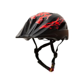 Segunda imagem do produto Capacete Bike Infantil Army C/ Queixeira - Preto Amarelo