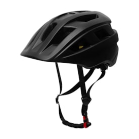 Segunda imagem do produto Capacete Bike Infantil Army C/ Queixeira - Preto Fosco