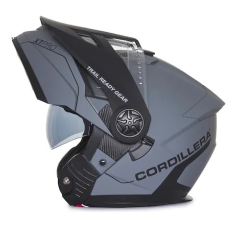Segunda imagem do produto Capacete Cordillera Xtpro Cinza Fosco