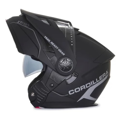 Segunda imagem do produto Capacete Cordillera Xtpro Preto Fosco