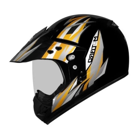 Capacete EBF Motard New Streer Dourado