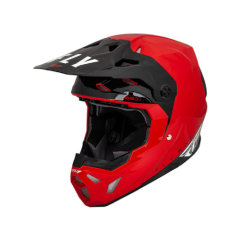 Capacete Fly Formula  CP Slant - Vermelho Preto Branco