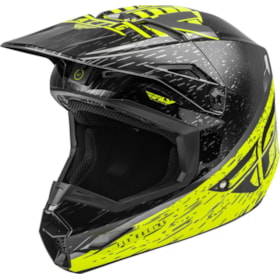 Capacete Fly Kinetic K120 - Amarelo Flúor Preto