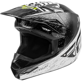 Capacete Fly Kinetic K120 - Preto Branco