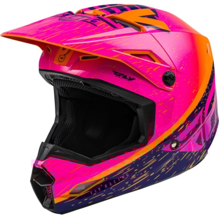 Capacete Fly Kinetic K120 - Rosa Laranja
