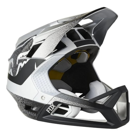 Segunda imagem do produto Capacete Fox Bike Proframe Vapor - Prata Preto