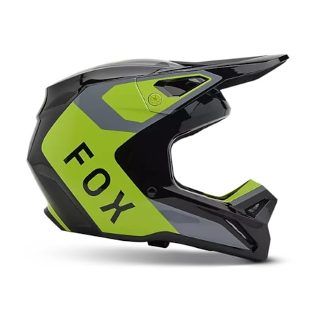 Capacete Fox V1 Lean Amarelo