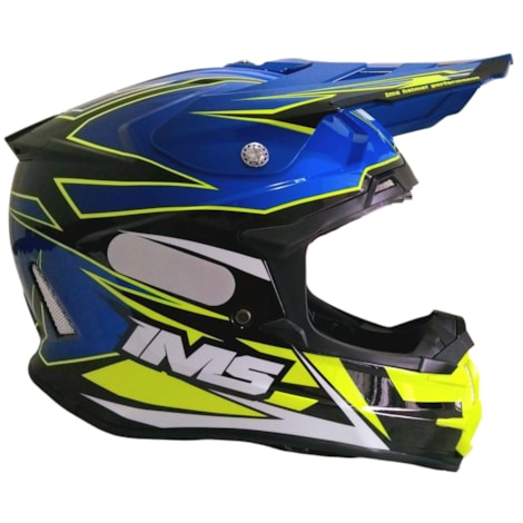 Capacete IMS Evo - Azul Flúor