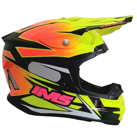 Capacete IMS Evo - Rosa Flúor
