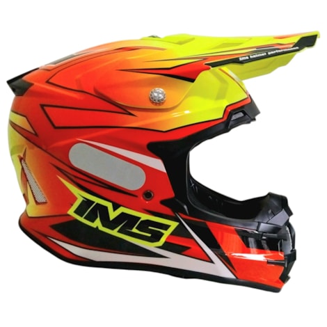 Capacete IMS Evo - Vermelho Flúor