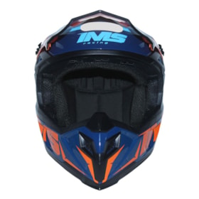 Capacete IMS Extreme - Azul Laranja