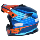 Capacete IMS Extreme - Azul Laranja