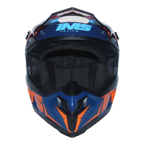 Segunda imagem do produto Capacete IMS Extreme - Azul Laranja