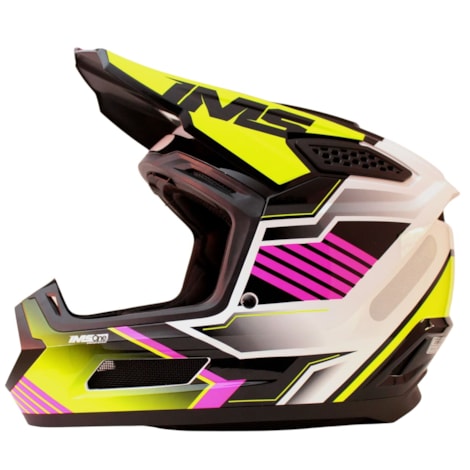 Segunda imagem do produto Capacete IMS One Vision Pro Flúor Branco Rosa