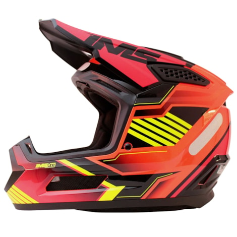 Segunda imagem do produto Capacete IMS One Vision Pro Vermelho Preto Flúor