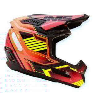 Capacete IMS One Vision Pro Vermelho Preto Flúor