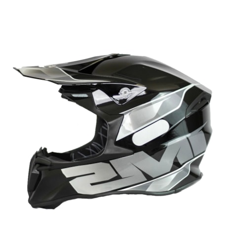 Capacete IMS Phanton Preto Cinza Branco