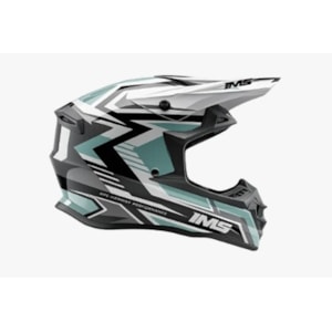Capacete IMS Reco Edge Preto Cinza Branco
