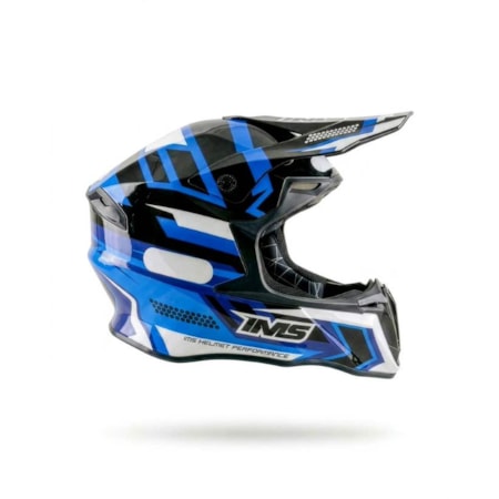 CAPACETE IMS REVO EDGE AZUL PRETO BRANCO