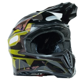 Segunda imagem do produto Capacete IMS Revo - Preto Flúor