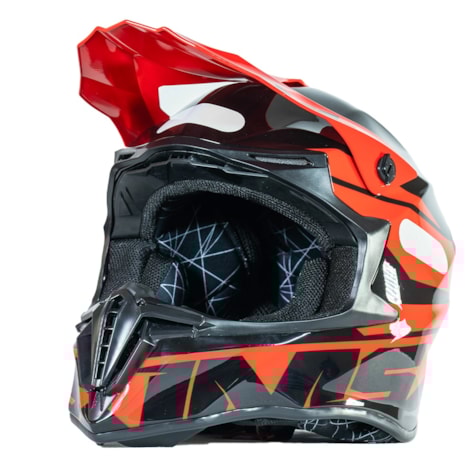 Capacete IMS Revo - Preto Vermelho