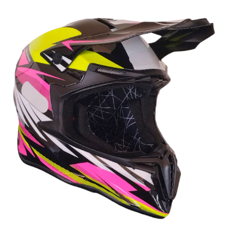 Segunda imagem do produto Capacete IMS Revo - Rosa Preto Branco