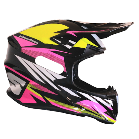 Capacete IMS Revo - Rosa Preto Branco