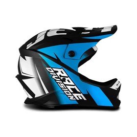 Capacete Jett Infantil Cross Factory Edition Blood - Azul