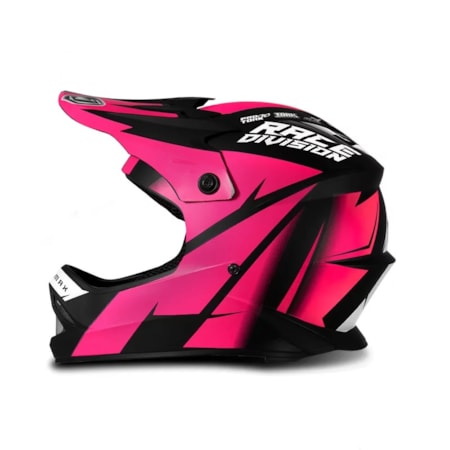 Segunda imagem do produto Capacete Jett Infantil Cross Factory Edition Blood - Rosa