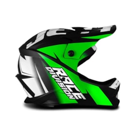 Capacete Jett Infantil Cross Factory Edition Blood - Verde