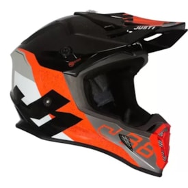 Segunda imagem do produto Capacete Just1 J38 Korner - Laranja Preto Closs