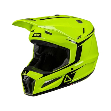 Segunda imagem do produto Capacete Leatt 3.5 C/ Óculos Amarelo Flúor