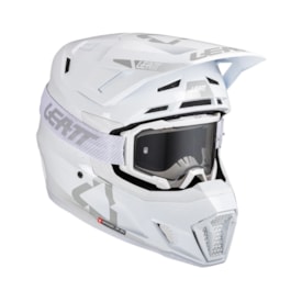 Capacete Leatt 7.5 C/ Óculos Branco