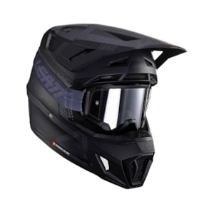 Capacete Leatt 7.5 C/ Óculos Preto