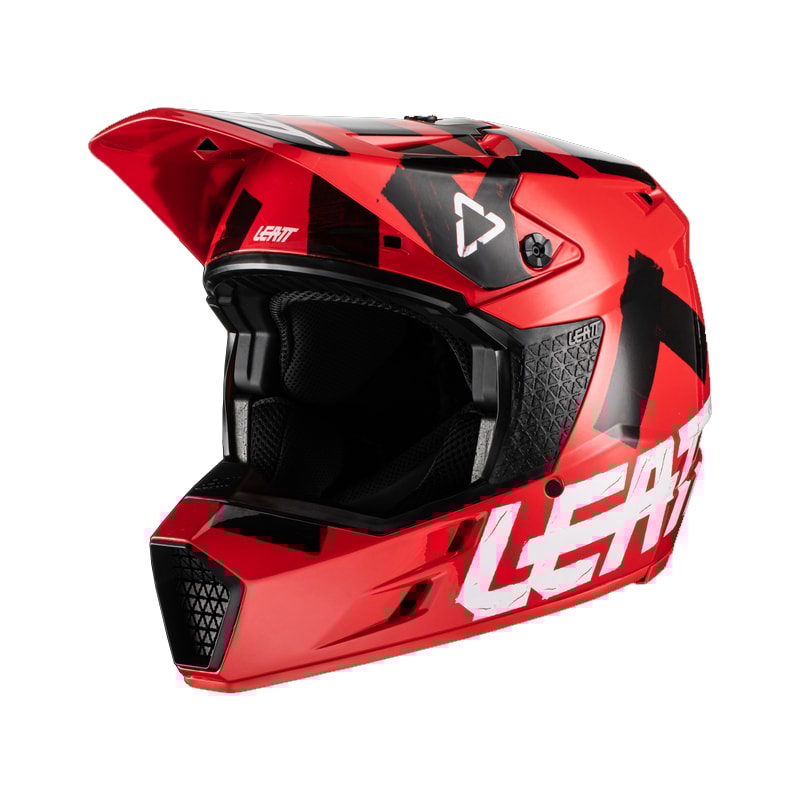 Capacete Leatt Moto 3.5 - Vermelho Preto