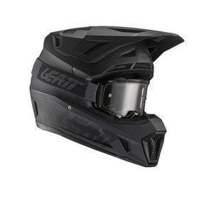 Capacete Leatt Moto 7.5 C/ Óculos - Preto