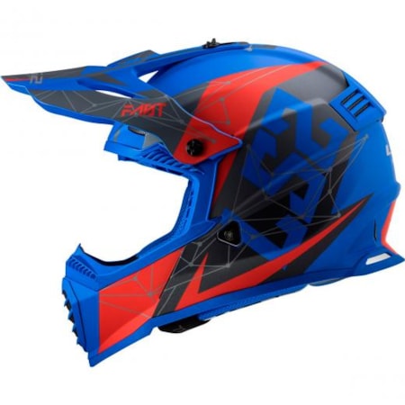 Segunda imagem do produto Capacete LS2 Fast MX437 Alpha Azul