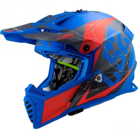 Capacete LS2 Fast MX437 Alpha Azul