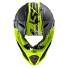 Capacete LS2 Fast MX437 Roar Preto Amarelo Flúor