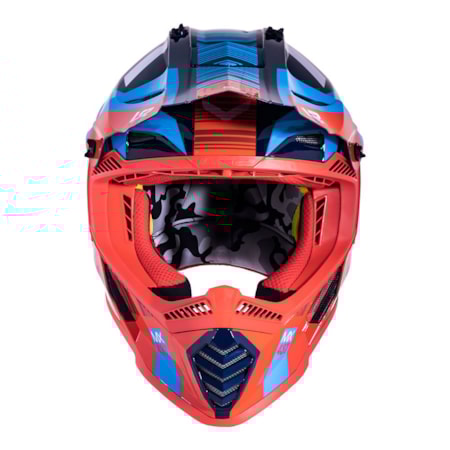 Segunda imagem do produto Capacete LS2 Fast MX437 XCODE - Vermelho Azul