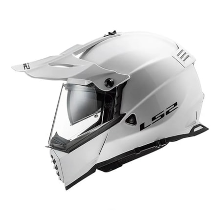 Segunda imagem do produto Capacete LS2 MX436 Pioneer Evo Monocolor Branco