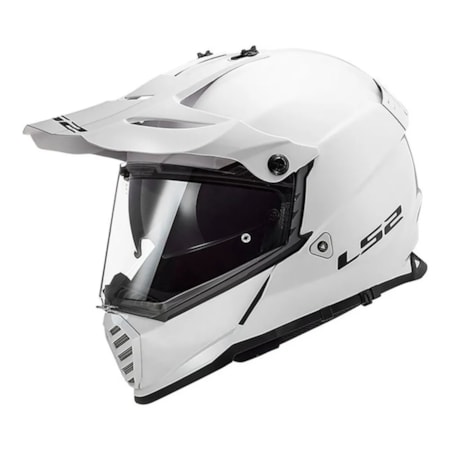 Capacete LS2 MX436 Pioneer Evo Monocolor Branco
