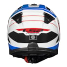 Capacete LS2 MX702 Pioneer II Namib Branco Azul Vermelho