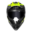 Capacete LS2 MX702 Pioneer II Namib - Cinza Fosco Amarelo Flúor