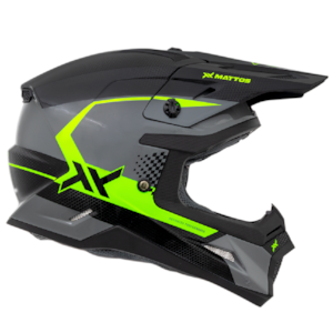 Segunda imagem do produto Capacete Mattos Racing Echoes 26 Chumbo Flúor