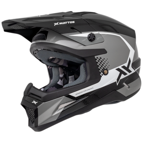 Capacete Mattos Racing Echoes 26 Cinza