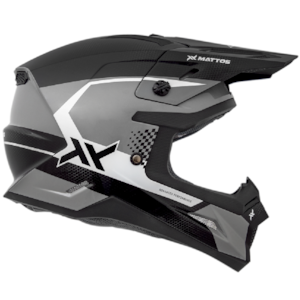 Segunda imagem do produto Capacete Mattos Racing Echoes 26 Cinza