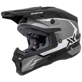 Capacete Mattos Racing Echoes 26 Cinza