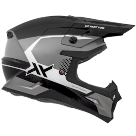 Segunda imagem do produto Capacete Mattos Racing Echoes 26 Cinza